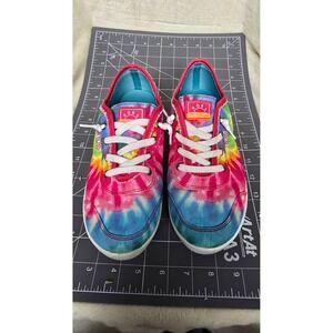 Skechers BOBS B Cute Tie Dye Multi Color Slip On Sneakers 113146 Womens 8